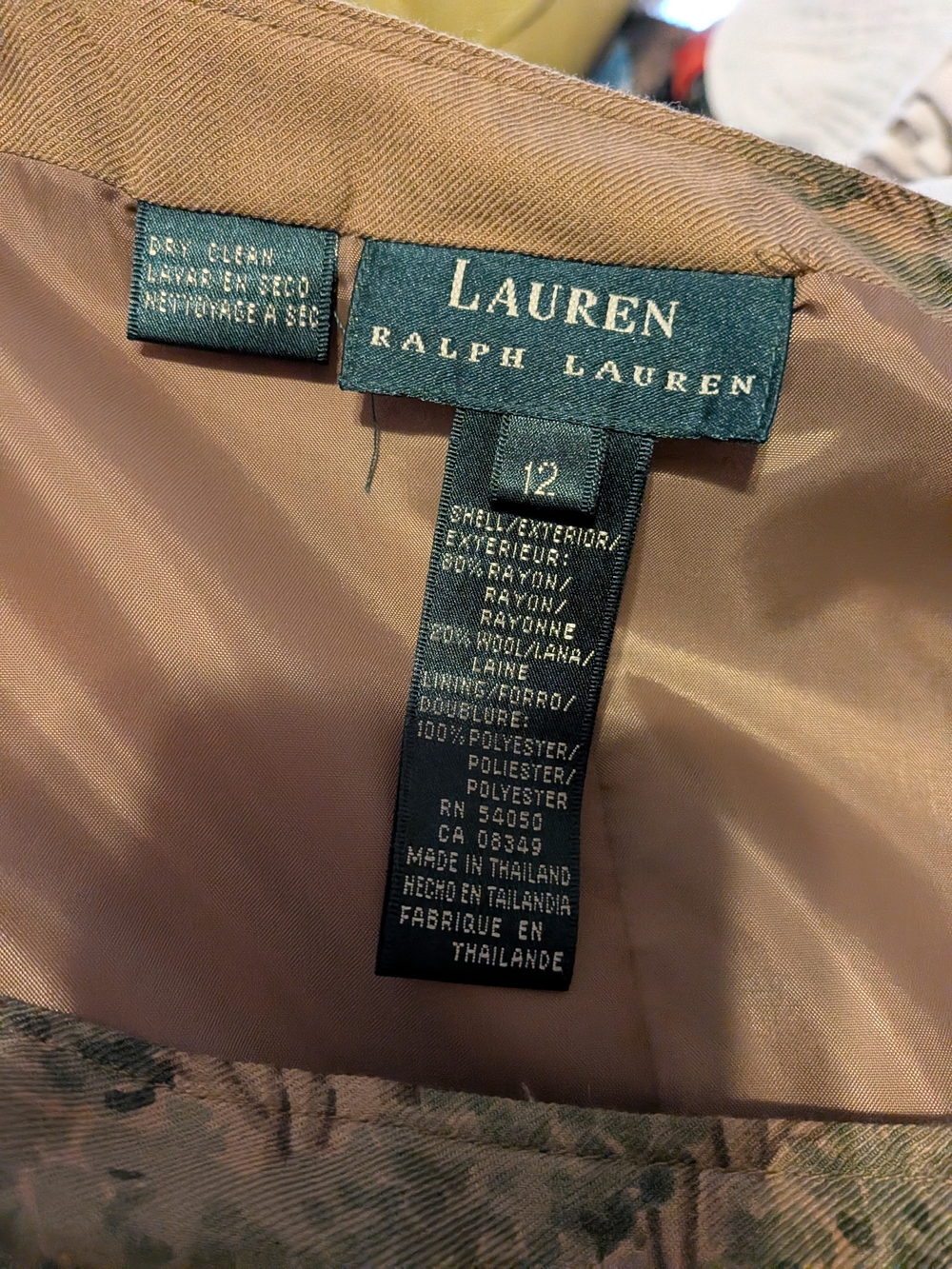 Lauren Ralph Lauren Wrap Scenic Pastoral Print Midi Skirt with Buckle Accent 12 - Picture 8 of 8